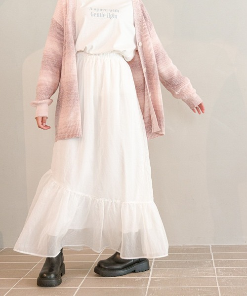 GLOBAL WORK（グローバルワーク）の「フワフワスカート/AND YUA ANY/980420（スカート・キッズ・ブラック/オフホワイト・150cm/160cm）」の9枚目の写真