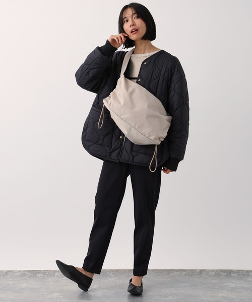 BARNYARDSTORM(バンヤードストーム)の「荷物が多くても安心/ドロストビッグショルダー(ショルダーバッグ・レディース・ライトベージュ/ブラック・FREE)」の18枚目の写真