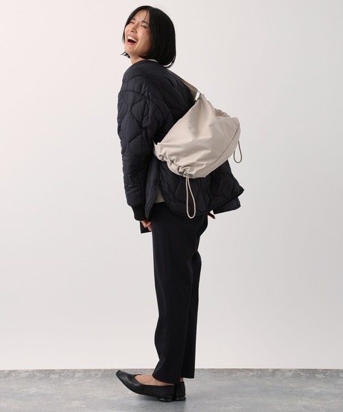 BARNYARDSTORM(バンヤードストーム)の「荷物が多くても安心/ドロストビッグショルダー(ショルダーバッグ・レディース・ライトベージュ/ブラック・FREE)」の17枚目の写真