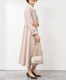 NOLLEY’S | ウォッシャブルウールライクシャツワンピース(ワンピース)