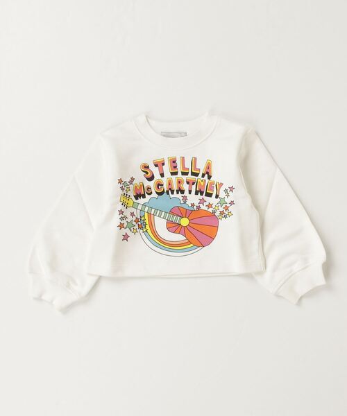 STELLA McCARTNEY(ステラマッカートニー)の「STELLA McCARTNEY (ステラマッカートニー) Kids & Junior グラフィックブランドロゴ長袖スウェットプルオーバー(スウェット・キッズ・アイボリー・8Y/6Y/2Y/16Y/3Y/4Y/12Y/14Y)」の3枚目の写真