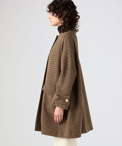 Mackintosh（マッキントッシュ）の「MACKINTOSH NEW HUMBIE ノーカラーコート（ノーカラーコート・レディース・ダークブラウン・6）」の4枚目の写真