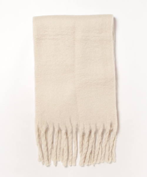 OLD BETTY'S(オールドベティーズ)の「ふわふわボリュームマフラー (無地)(マフラー・レディース・ホワイト/グレー/ライトブラウン/イエロー/ライトベージュ・FREE)」の7枚目の写真