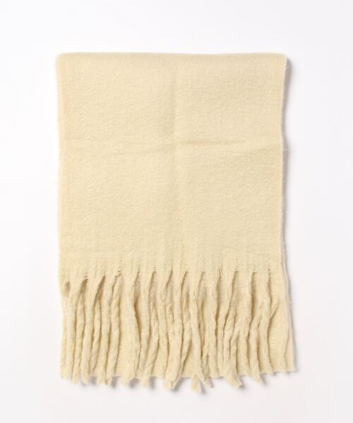 OLD BETTY'S(オールドベティーズ)の「ふわふわボリュームマフラー (無地)(マフラー・レディース・ホワイト/グレー/ライトブラウン/イエロー/ライトベージュ・FREE)」の8枚目の写真