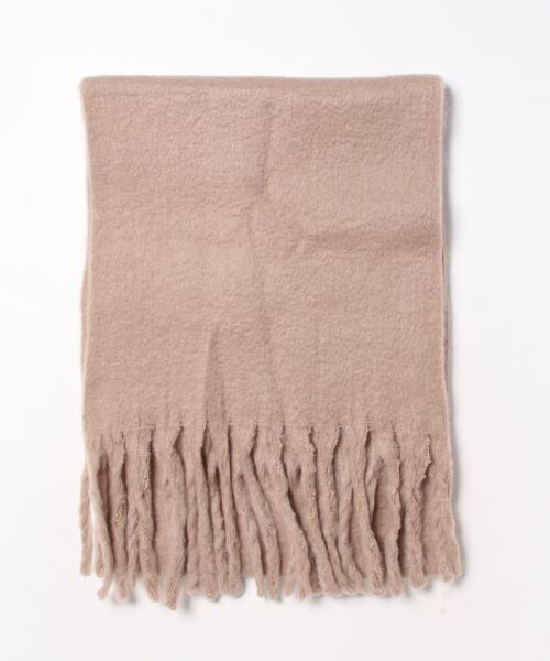 OLD BETTY'S(オールドベティーズ)の「ふわふわボリュームマフラー (無地)(マフラー・レディース・ホワイト/グレー/ライトブラウン/イエロー/ライトベージュ・FREE)」の9枚目の写真