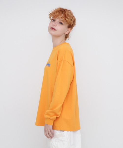 AVIREX（アヴィレックス）の「L/S TOPS "TOMCAT PRINT”/トムキャットプリント トップス（Tシャツ/カットソー・レディース・ブラック/オレンジ/オフホワイト・FREE）」の5枚目の写真