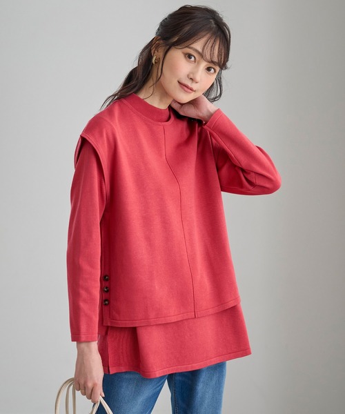 BELLUNA PLUS(ベルーナ)の「ベスト付ニットチュニックアンサンブル(アンサンブル・レディース・コーラル/ロイヤルブルー/グリーン/ライラック/ライム/ピンク・MEDIUM/LARGE/X-LARGE)」の18枚目の写真