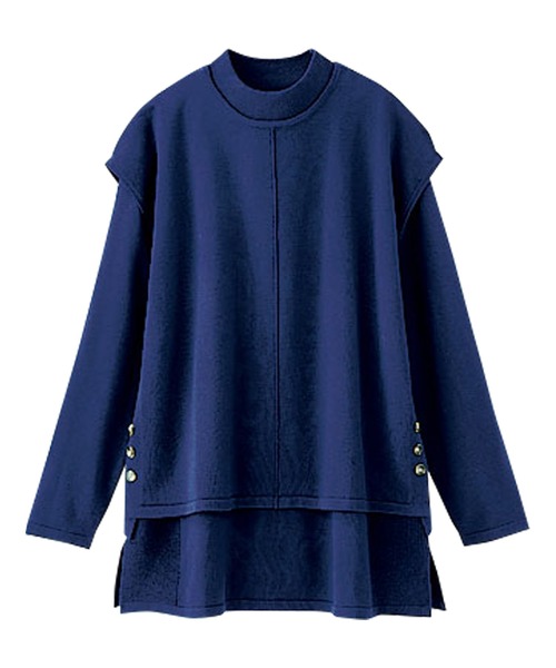BELLUNA PLUS(ベルーナ)の「ベスト付ニットチュニックアンサンブル(アンサンブル・レディース・コーラル/ロイヤルブルー/グリーン/ライラック/ライム/ピンク・MEDIUM/LARGE/X-LARGE)」の13枚目の写真
