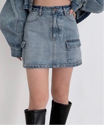 Heather（ヘザー）の「Denim Mini Skirt　994784（デニムスカート）」