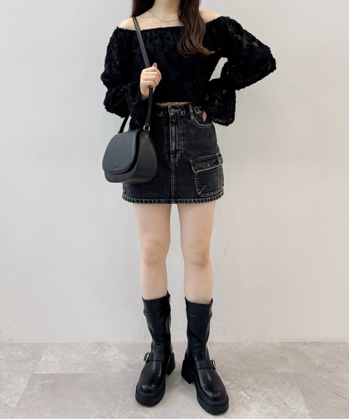 Heather（ヘザー）の「Denim Mini Skirt　994784（デニムスカート・レディース・ブルー/ブラック/ブルー系・S/M）」の6枚目の写真