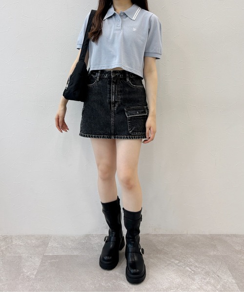 Heather（ヘザー）の「Denim Mini Skirt　994784（デニムスカート・レディース・ブルー/ブラック/ブルー系・S/M）」の4枚目の写真