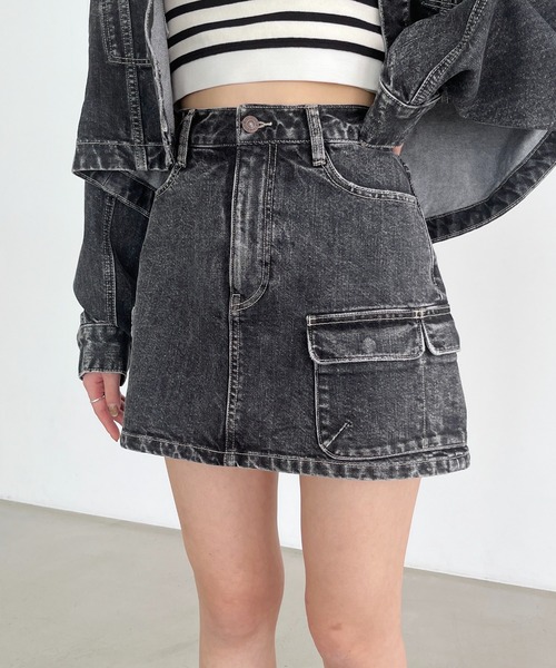 Heather（ヘザー）の「Denim Mini Skirt　994784（デニムスカート・レディース・ブルー/ブラック/ブルー系・S/M）」の7枚目の写真
