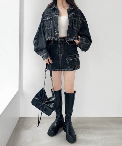 Heather（ヘザー）の「Denim Mini Skirt　994784（デニムスカート・レディース・ブルー/ブラック/ブルー系・S/M）」の13枚目の写真