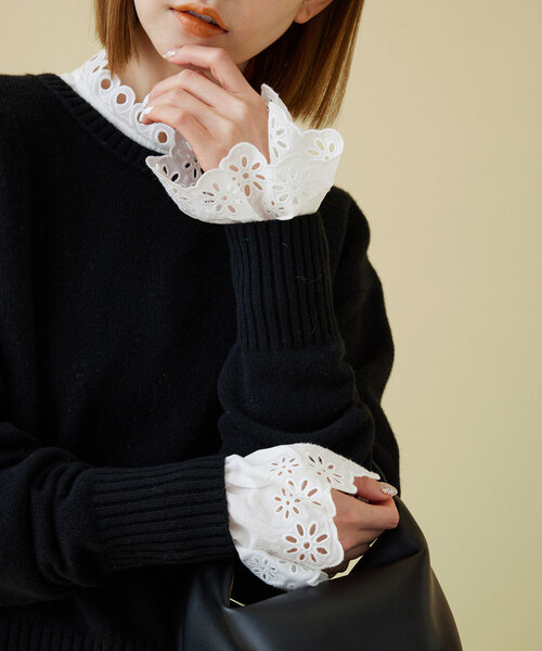 セール】カット刺しゅうブラウス（シャツ/ブラウス）｜SLOBE IENA