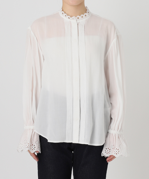 セール】カット刺しゅうブラウス（シャツ/ブラウス）｜SLOBE IENA