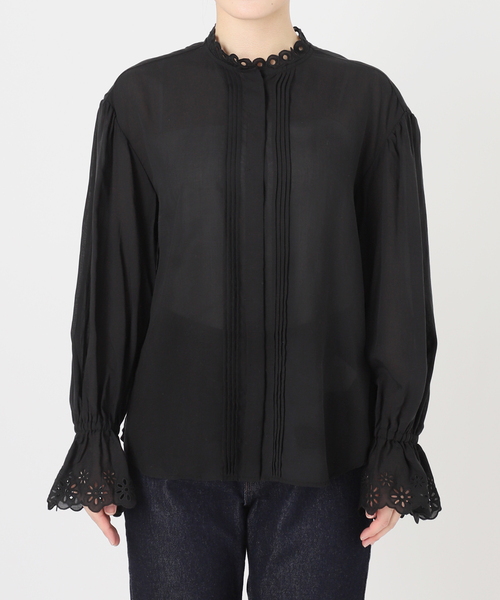 セール】カット刺しゅうブラウス（シャツ/ブラウス）｜SLOBE IENA