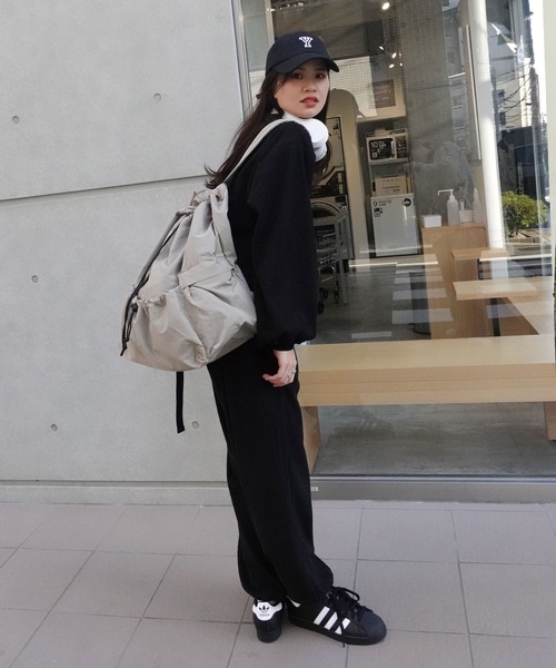 CORNERS（コーナーズ）の「ポコポコカットコーデュロイジョガーパンツ【セットアップ可能】（スウェットパンツ・レディース・ベージュ系その他/ブラック・M）」の9枚目の写真