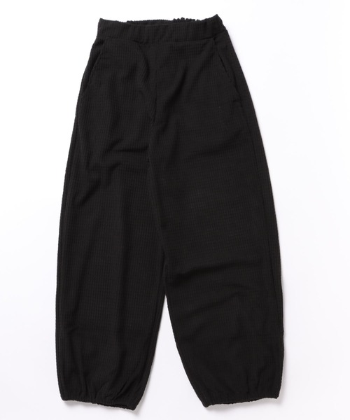 CORNERS（コーナーズ）の「ポコポコカットコーデュロイジョガーパンツ【セットアップ可能】（スウェットパンツ・レディース・ベージュ系その他/ブラック・M）」の12枚目の写真