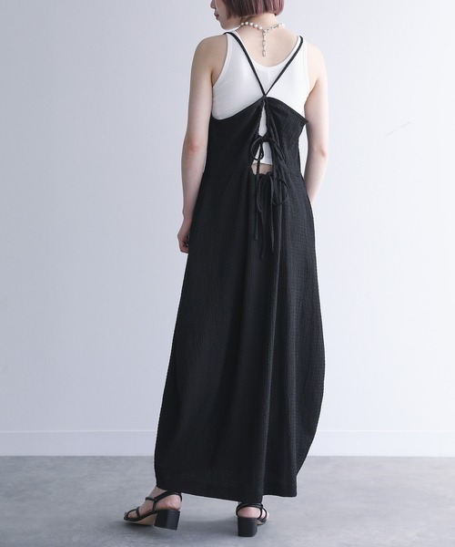 n'OrLABEL（ノアールレーベル）の「『コクーンキャミワンピース』（ワンピース・レディース・ネイビー/ブラック/クリーム・2/1）」の13枚目の写真