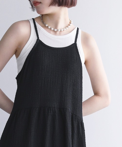 n'OrLABEL（ノアールレーベル）の「『コクーンキャミワンピース』（ワンピース・レディース・ネイビー/ブラック/クリーム・2/1）」の8枚目の写真