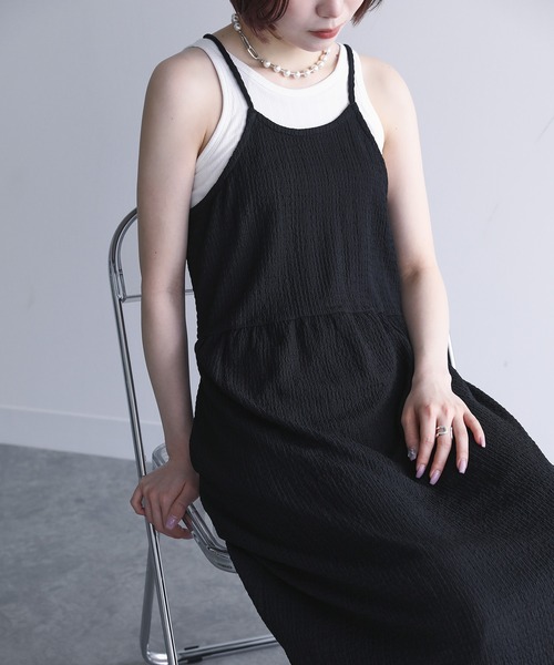 n'OrLABEL（ノアールレーベル）の「『コクーンキャミワンピース』（ワンピース・レディース・ネイビー/ブラック/クリーム・2/1）」の20枚目の写真