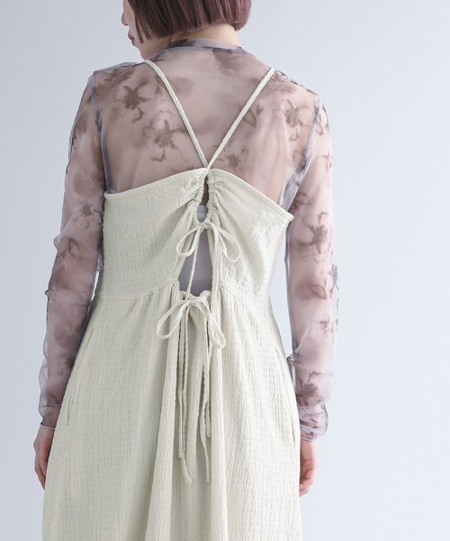 n'OrLABEL（ノアールレーベル）の「『コクーンキャミワンピース』（ワンピース・レディース・ネイビー/ブラック/クリーム・2/1）」の4枚目の写真