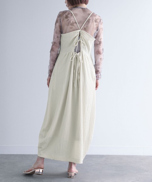 n'OrLABEL（ノアールレーベル）の「『コクーンキャミワンピース』（ワンピース・レディース・ネイビー/ブラック/クリーム・2/1）」の5枚目の写真