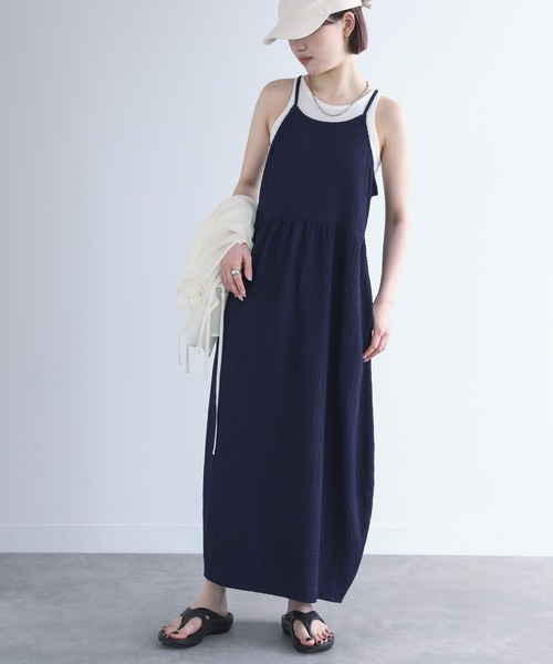 n'OrLABEL(ノアールレーベル)の「『コクーンキャミワンピース』(ワンピース・レディース・ネイビー/ブラック/クリーム・2/1)」の17枚目の写真