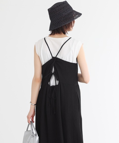 n'OrLABEL(ノアールレーベル)の「『コクーンキャミワンピース』(ワンピース・レディース・ネイビー/ブラック/クリーム・2/1)」の22枚目の写真