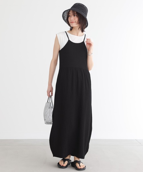 n'OrLABEL(ノアールレーベル)の「『コクーンキャミワンピース』(ワンピース・レディース・ネイビー/ブラック/クリーム・2/1)」の21枚目の写真