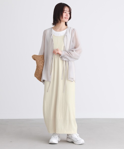 n'OrLABEL(ノアールレーベル)の「『コクーンキャミワンピース』(ワンピース・レディース・ネイビー/ブラック/クリーム・2/1)」の8枚目の写真