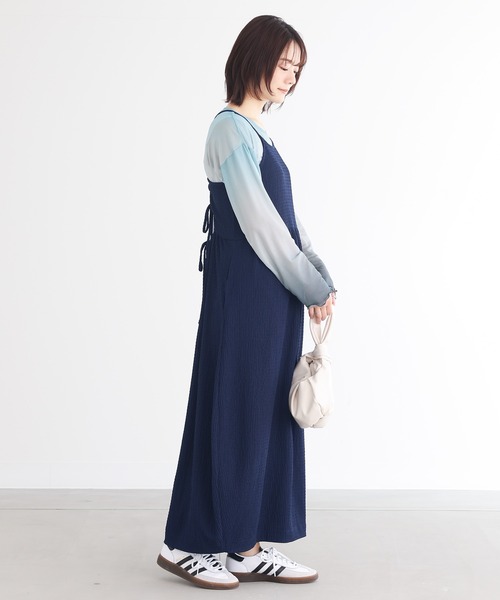 n'OrLABEL(ノアールレーベル)の「『コクーンキャミワンピース』(ワンピース・レディース・ネイビー/ブラック/クリーム・2/1)」の15枚目の写真