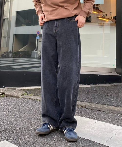 GEVACO（ゲバコ）の「【GEVACO / ゲバコ】12.5ozワイドデニムパンツ(セットアップ対応)（デニムパンツ・メンズ・スカイブルー/ブラック/ブルー・MEDIUM/LARGE）」の2枚目の写真