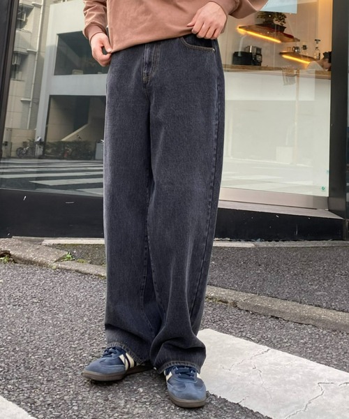 GEVACO（ゲバコ）の「【GEVACO / ゲバコ】12.5ozワイドデニムパンツ(セットアップ対応)（デニムパンツ・メンズ・スカイブルー/ブラック/ブルー・MEDIUM/LARGE）」の11枚目の写真