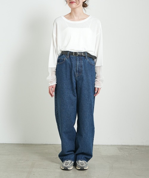 GEVACO（ゲバコ）の「【GEVACO / ゲバコ】12.5ozワイドデニムパンツ(セットアップ対応)（デニムパンツ・メンズ・スカイブルー/ブラック/ブルー・MEDIUM/LARGE）」の21枚目の写真