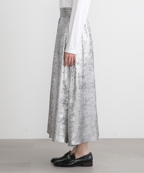 N.(N. Natural Beauty Basic)(エヌエヌナチュラルビューティーベーシック)の「【S Size Line】◆ギャザーイージースカート(スカート・レディース・シルバー/ブラック/シルバー系その他・MEDIUM/SMALL)」の18枚目の写真
