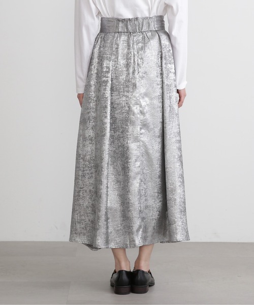 N.(N. Natural Beauty Basic)(エヌエヌナチュラルビューティーベーシック)の「【S Size Line】◆ギャザーイージースカート(スカート・レディース・シルバー/ブラック/シルバー系その他・MEDIUM/SMALL)」の19枚目の写真