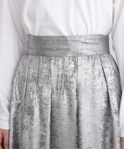 N.(N. Natural Beauty Basic)(エヌエヌナチュラルビューティーベーシック)の「【S Size Line】◆ギャザーイージースカート(スカート・レディース・シルバー/ブラック/シルバー系その他・MEDIUM/SMALL)」の20枚目の写真
