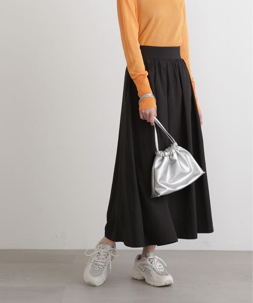 N.(N. Natural Beauty Basic)(エヌエヌナチュラルビューティーベーシック)の「【S Size Line】◆ギャザーイージースカート(スカート・レディース・シルバー/ブラック/シルバー系その他・MEDIUM/SMALL)」の5枚目の写真