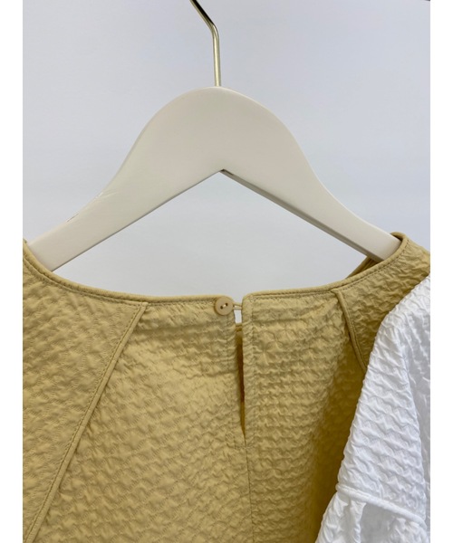 JUMELLE(ジュメロ)の「【ボリュームスリーブ】cord piping blouse(シャツ/ブラウス・レディース・ホワイト/ブラック/イエロー・MEDIUM)」の14枚目の写真