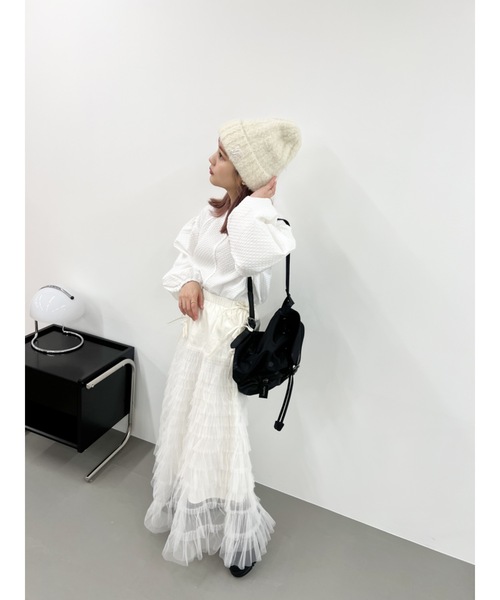 JUMELLE(ジュメロ)の「【ボリュームスリーブ】cord piping blouse(シャツ/ブラウス・レディース・ホワイト/ブラック/イエロー・MEDIUM)」の5枚目の写真