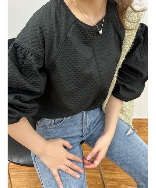 JUMELLE(ジュメロ)の「【ボリュームスリーブ】cord piping blouse(シャツ/ブラウス・レディース・ホワイト/ブラック/イエロー・MEDIUM)」の18枚目の写真