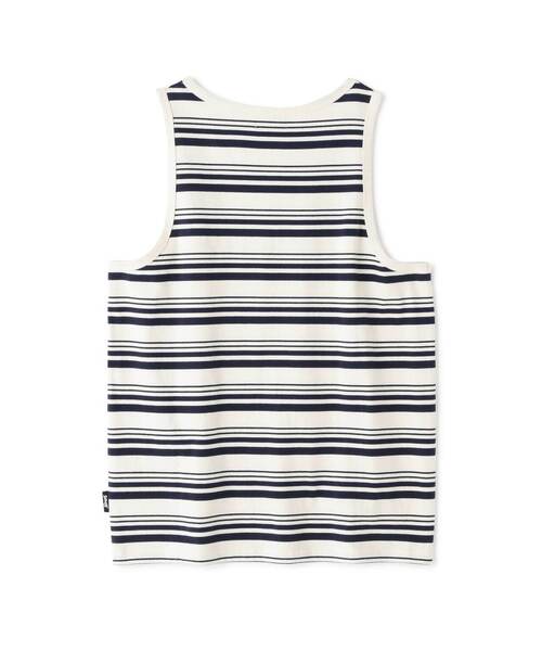 Schott(ショット)の「Schott/ショット/HORIZONTAL STRIPES TANK TOP/ホリゾンタル ストライプ タンクトップ(Tシャツ/カットソー・メンズ・ネイビー/ブラック・M/L/XL)」の14枚目の写真