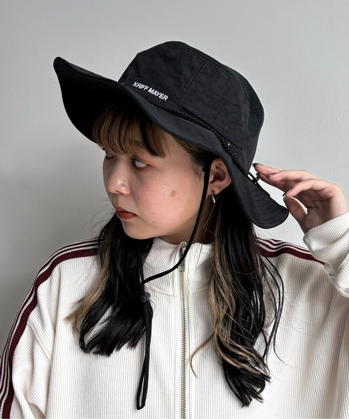 KRIFF MAYER（クリフメイヤー）の「アドベンチャーハット（ハット・レディース・ダークグリーン/ブラック・FREE）」の2枚目の写真