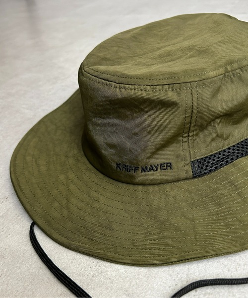 KRIFF MAYER（クリフメイヤー）の「アドベンチャーハット（ハット・レディース・ダークグリーン/ブラック・FREE）」の4枚目の写真
