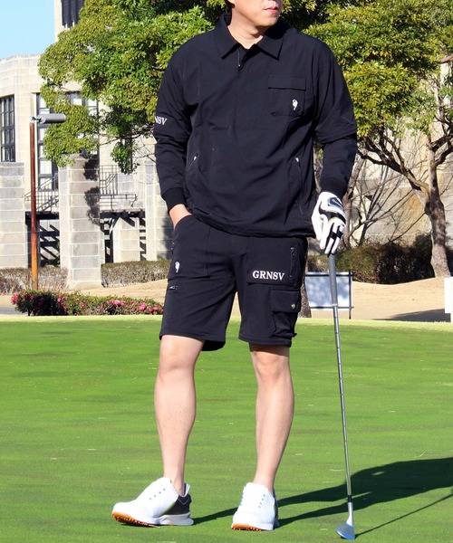 GIORNO SEVEN（ジョルノセブン）の「多機能 4WAY ナイロンストレッチ ゴルフ上下セットアップ ゴルフパンツ トップス ゴルフウェア メンズ（ゴルフグッズ・メンズ・ブラック/グレー/ネイビー・XXL/XL/L/M）」の10枚目の写真
