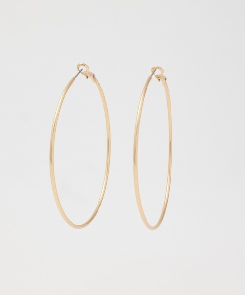 SLY（スライ）の「THIN HOOP P EARRING シン フープピアス イヤリング（ピアス（両耳用）・レディース・ゴールド/シルバー・FREE）」の11枚目の写真