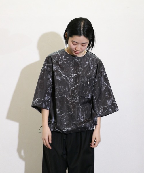 TAION（タイオン）の「TAION/タイオン MILITARY RIPSTOP TEE ミリタリーリップストップTEE（Tシャツ/カットソー・メンズ・グリーン/ダークネイビー/ブラック/オリーブ/オフホワイト/その他1・LARGE/XX-LARGE/X-LARGE/MEDIUM）」の6枚目の写真