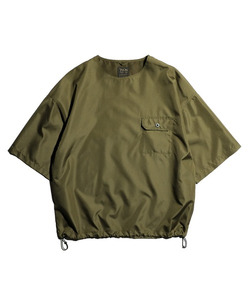 TAION（タイオン）の「TAION/タイオン MILITARY RIPSTOP TEE ミリタリーリップストップTEE（Tシャツ/カットソー・メンズ・グリーン/ダークネイビー/ブラック/オリーブ/オフホワイト/その他1・LARGE/XX-LARGE/X-LARGE/MEDIUM）」の16枚目の写真