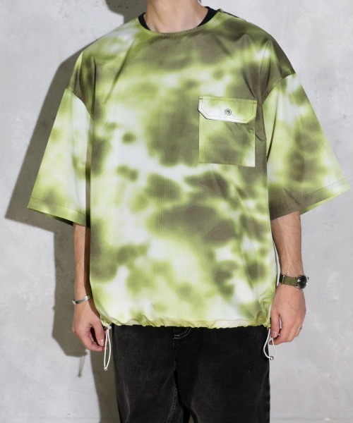 TAION（タイオン）の「TAION/タイオン MILITARY RIPSTOP TEE ミリタリーリップストップTEE（Tシャツ/カットソー・メンズ・グリーン/ダークネイビー/ブラック/オリーブ/オフホワイト/その他1・LARGE/XX-LARGE/X-LARGE/MEDIUM）」の9枚目の写真